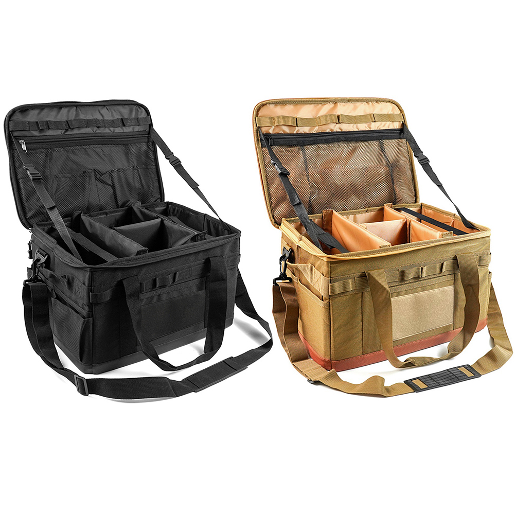 Camping Cooking Utensil Organizer - 30L Camping Cookware Organizer Collapsible Camping