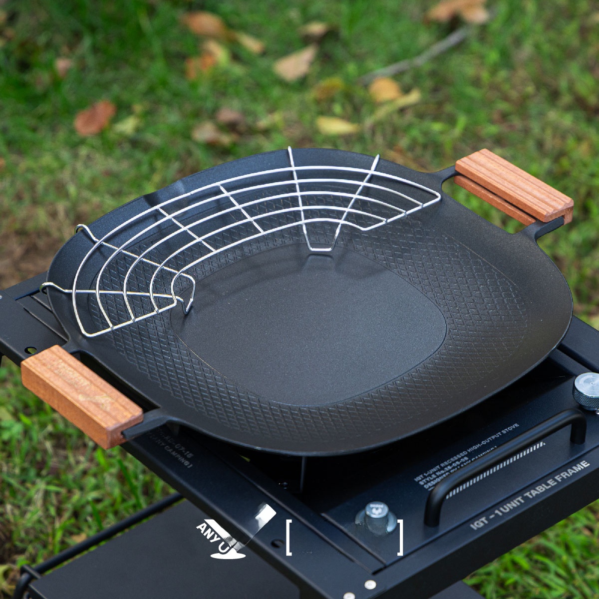 Camping Cooking Utensils - Outdoor Camping BBQ Grill Pan Cassette