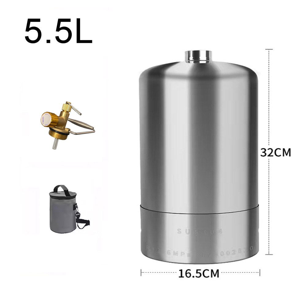 Camping Cooking Propane - 3.0/4.0L/5.5L Empty Gas Bottle Kits Outdoor