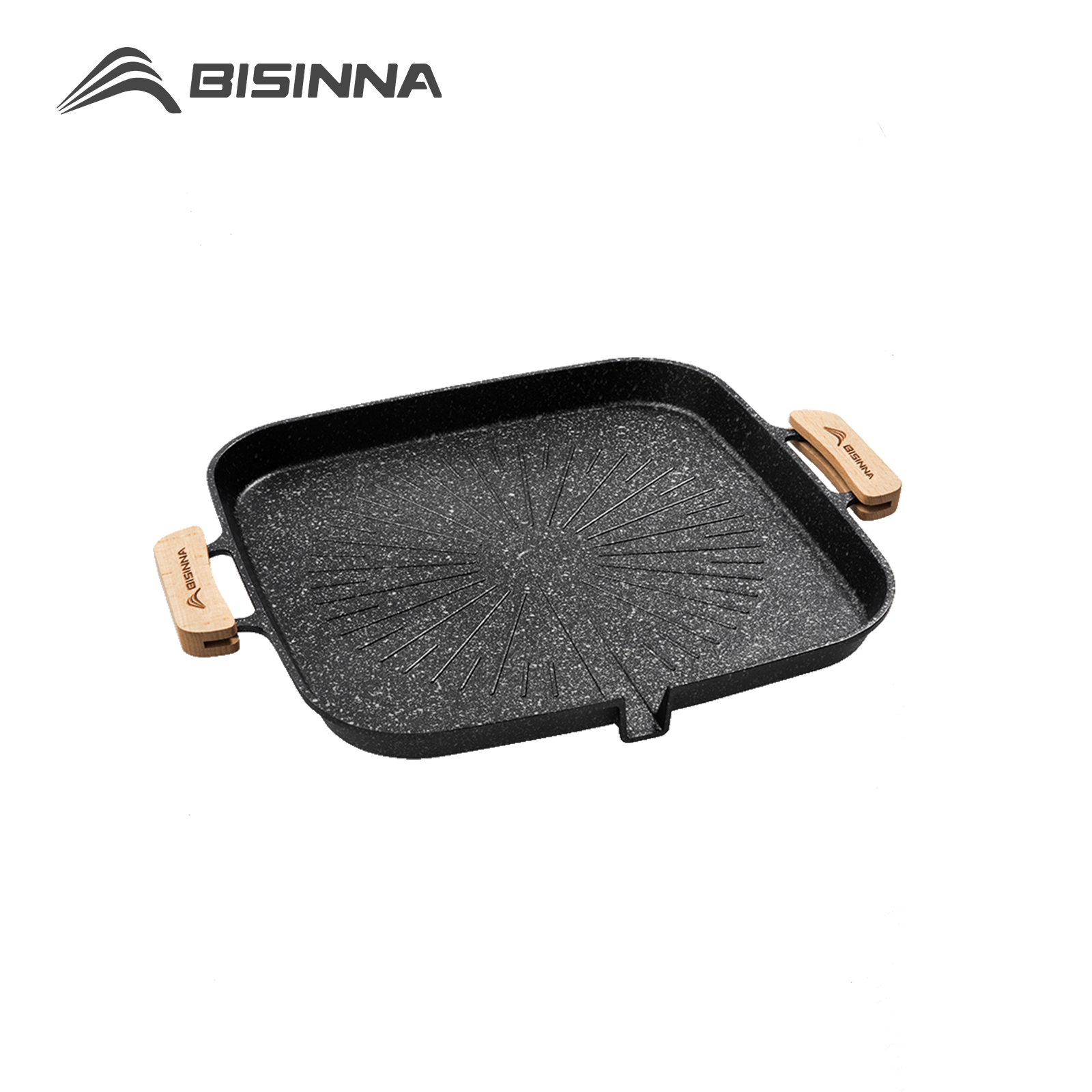 Camping Cooking Plate - BISINNA Square BBQ Grill Pan Non