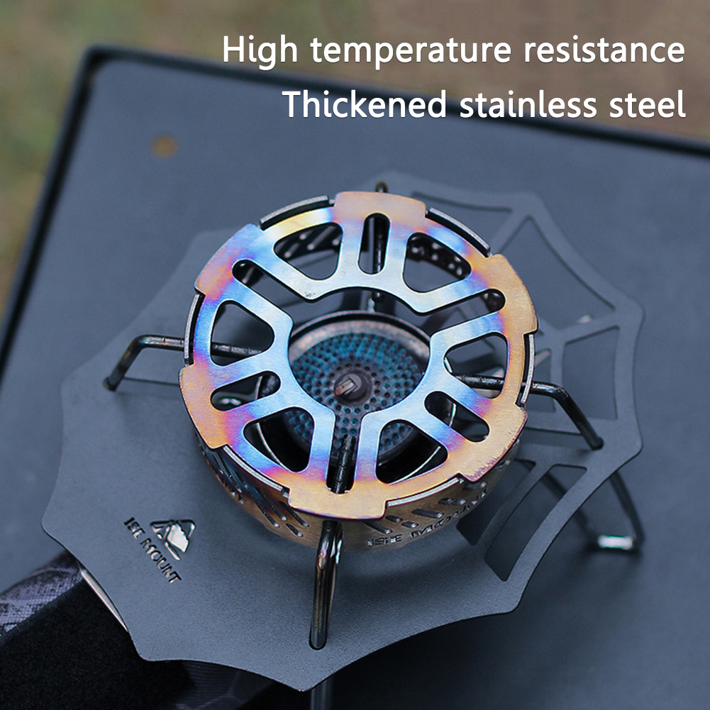 Camping Cooking Ring - Windproof Screen Stainless Steel Cassette Stove