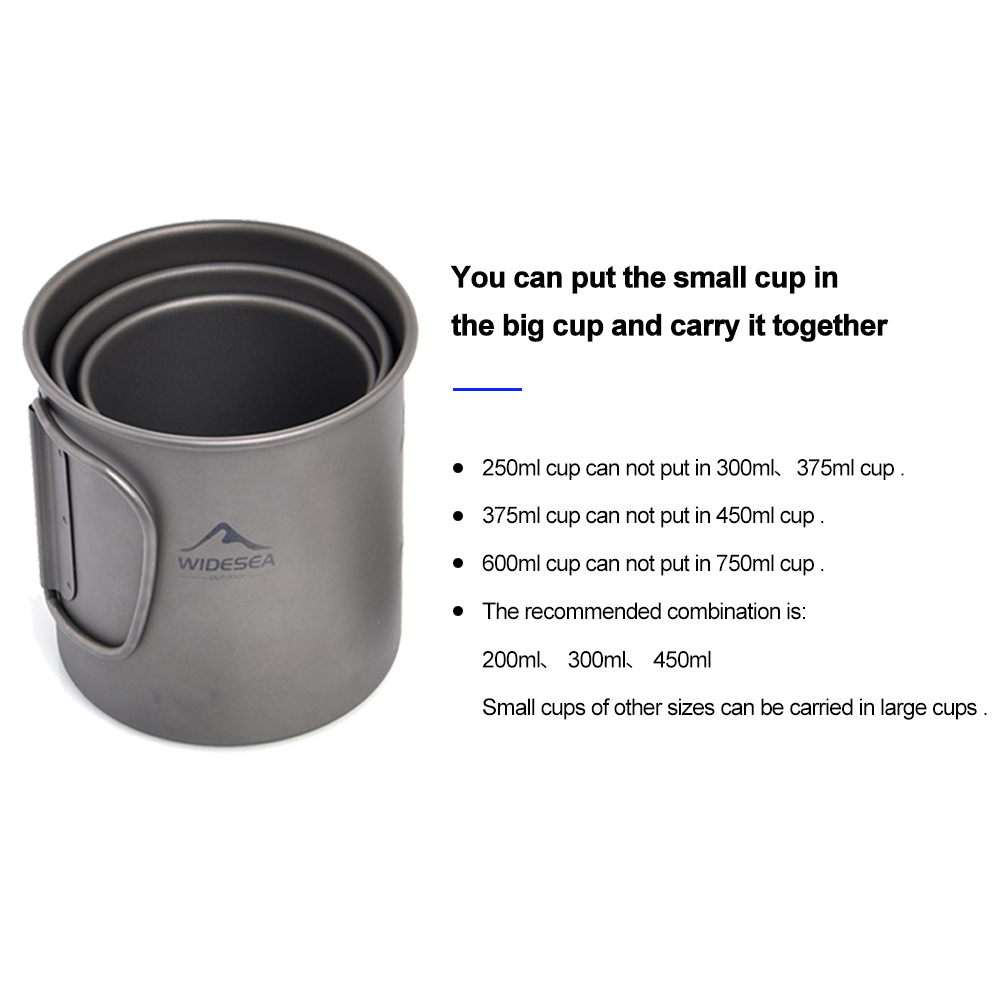 Widesea Camping Mug Titanium C - Camping Cooking All In One ulasan dan harga