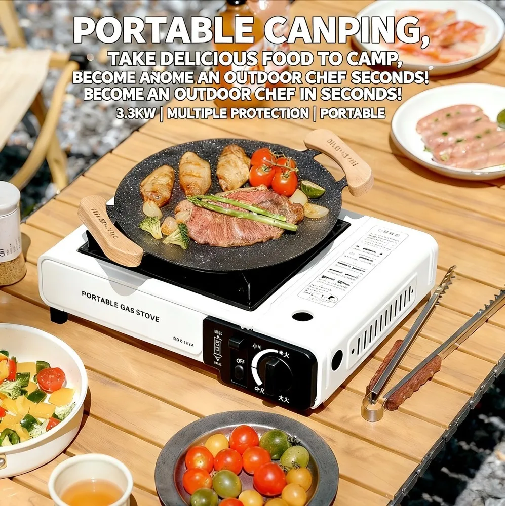 Portable outdoor gas stove, su - Camping Cooking Ring ulasan dan harga