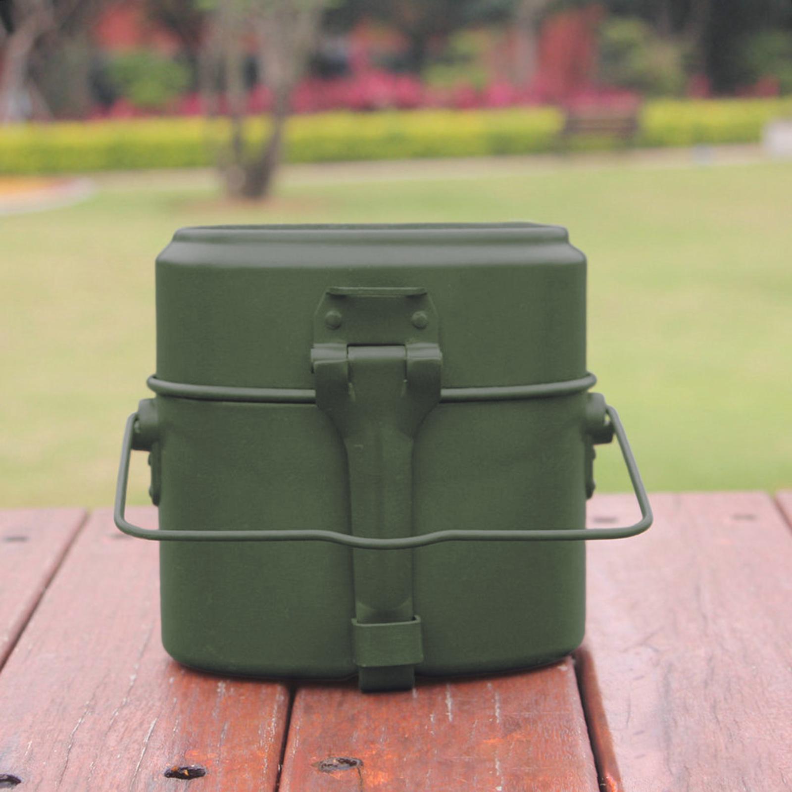 Outdoor Mess Tin Kit Camping L - Camping Cooking Box Set ulasan dan harga
