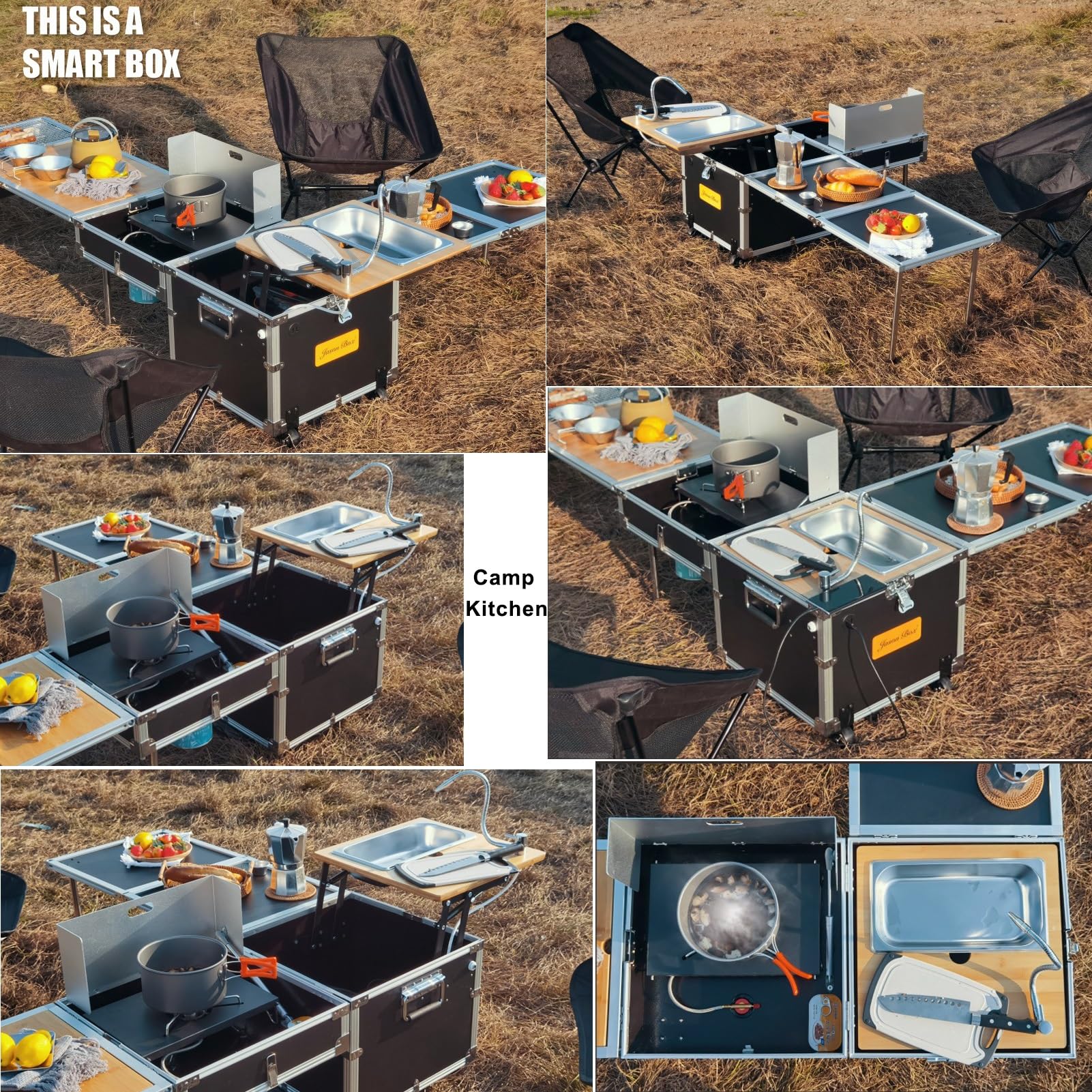 Outdoor Camping Cooking Set Ca - Camping Cooking Box Set ulasan dan harga