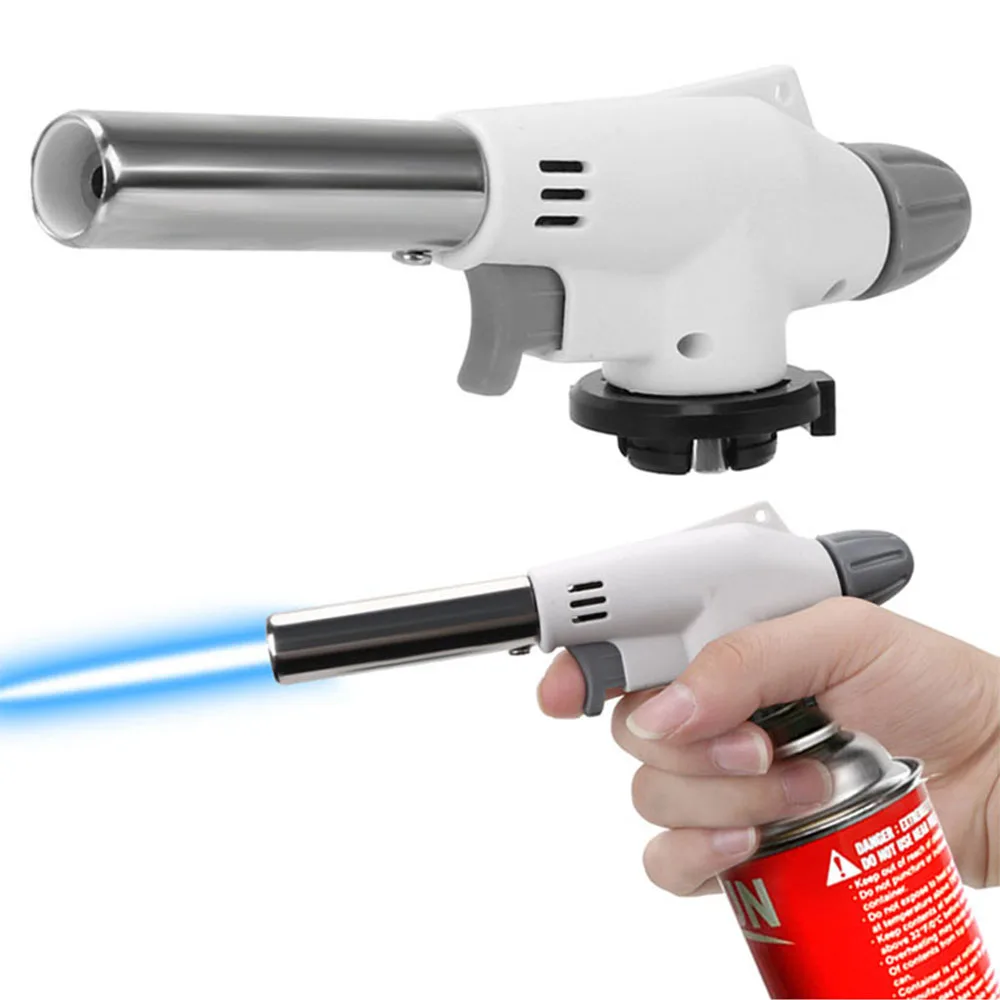 Portable Metal Flame Gun Butan - Camping Cooking Torch ulasan dan harga