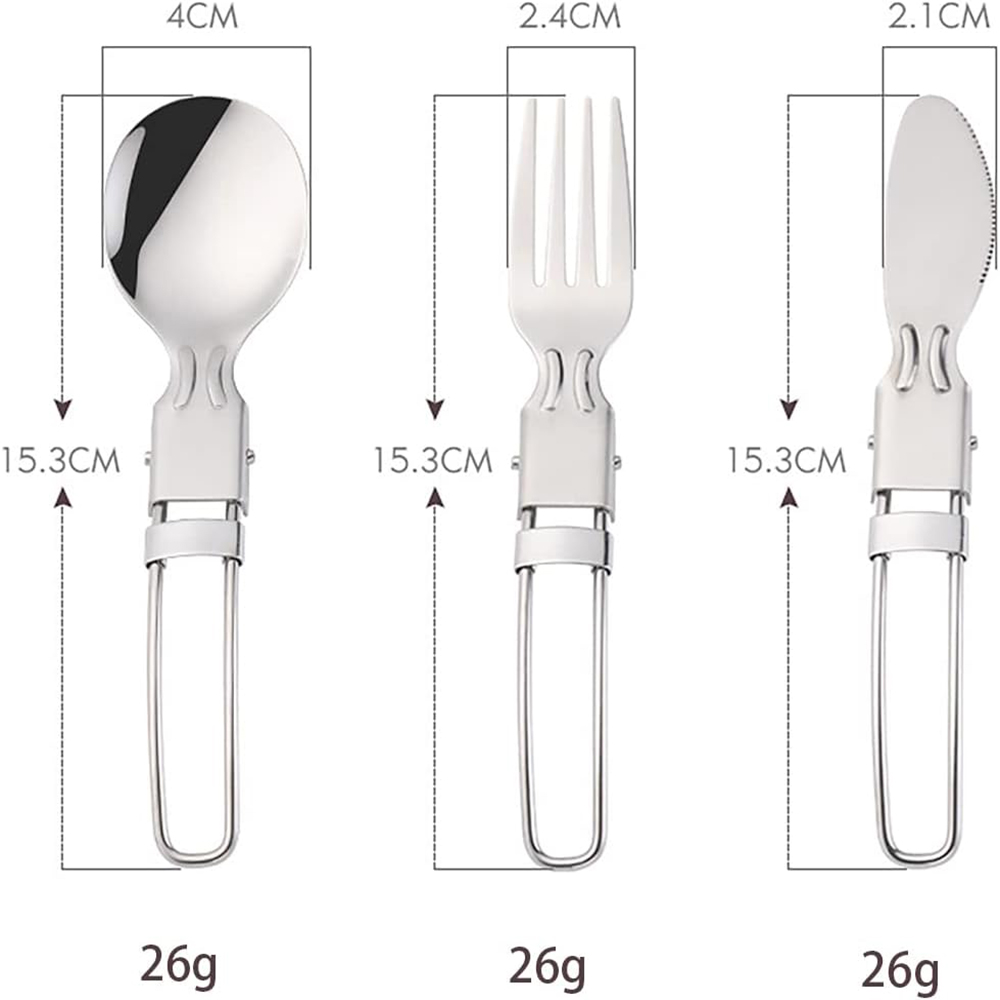 Camping Flatware Sets Stainles - Camping Cooking Utensil Bag ulasan dan harga