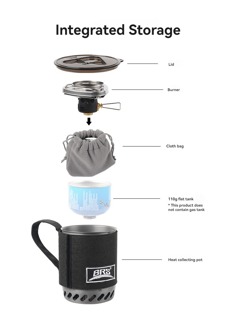 BRS-61 Camping Stove With Heat - Camping Cooking Gas Stove Portable Tool ulasan dan harga