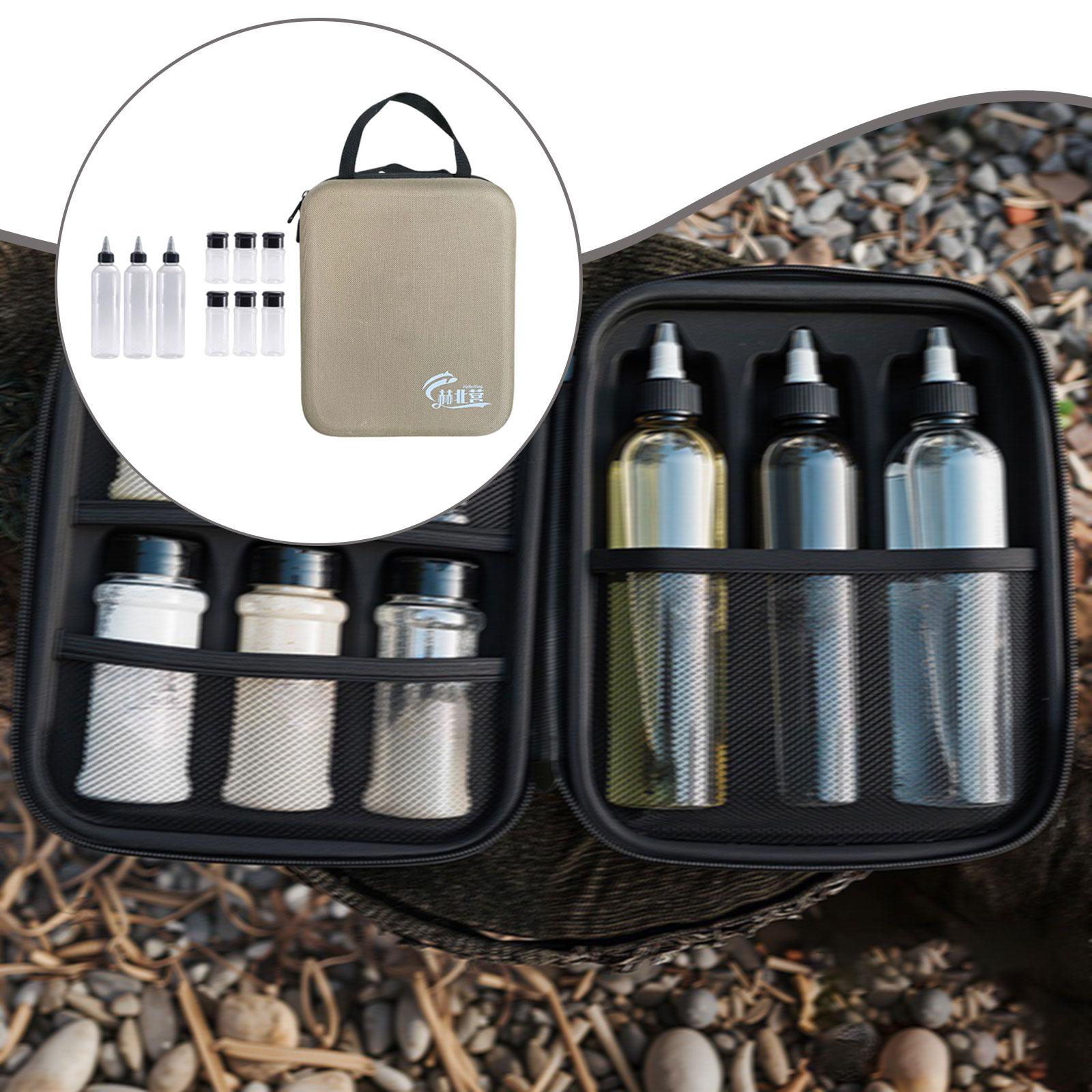 11x Camping Spice Jars Kit EVA - Camping Cooking Utensil Bag ulasan dan harga