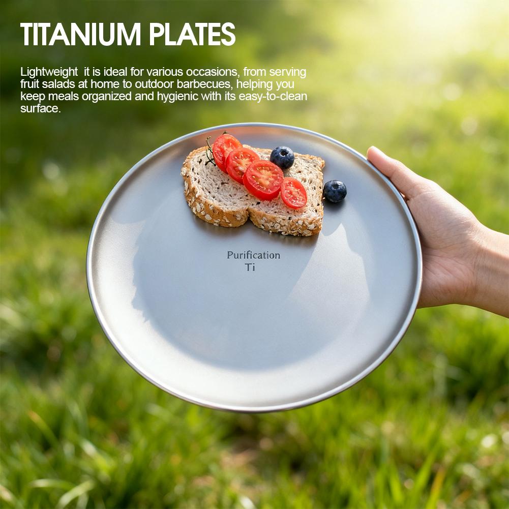 1/2Pcs Titanium Outdoor Campin - Camping Cooking Plate ulasan dan harga