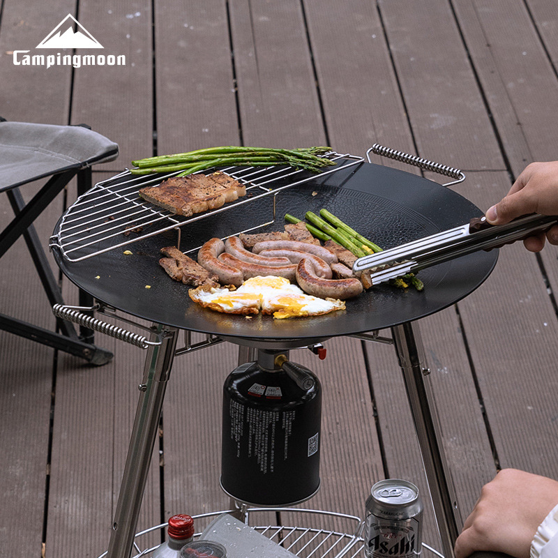 CAMPINGMOON GRW-45F Large 3-Pl - Camping Cooking Plate ulasan dan harga