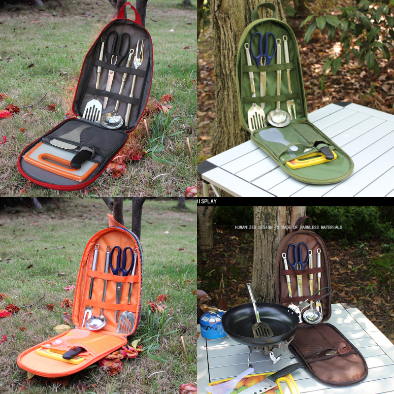 7pcs Camping Kitchen Utensil S - Camping Cooking Utensil Organizer ulasan dan harga