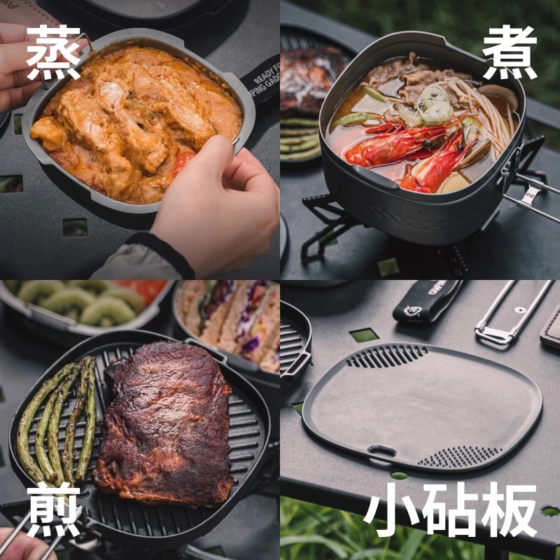 Portable Lunch Box Set Outdoor - Camping Cooking Box Set ulasan dan harga