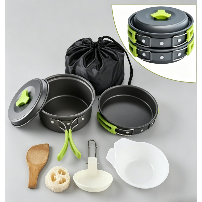 Portable Durable Camping Cookw - Camping Cooking Utensil Bag ulasan dan harga