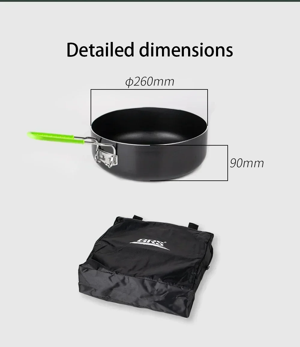 BRS-P26 Multifunctional2026 No - Camping Cooking Pan ulasan dan harga