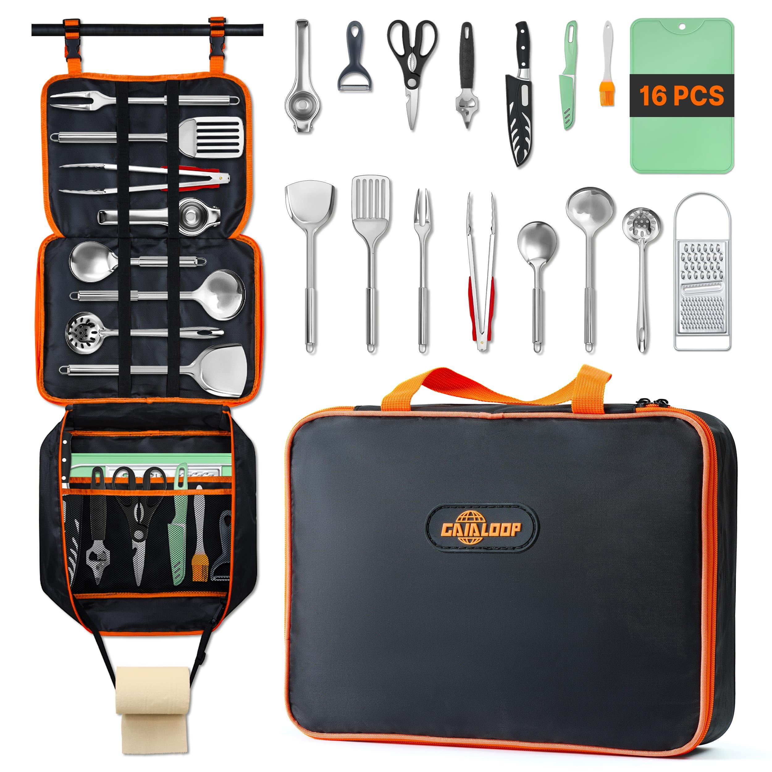 Camping Cooking Utensils Set C - Camping Cooking Utensil Bag ulasan dan harga