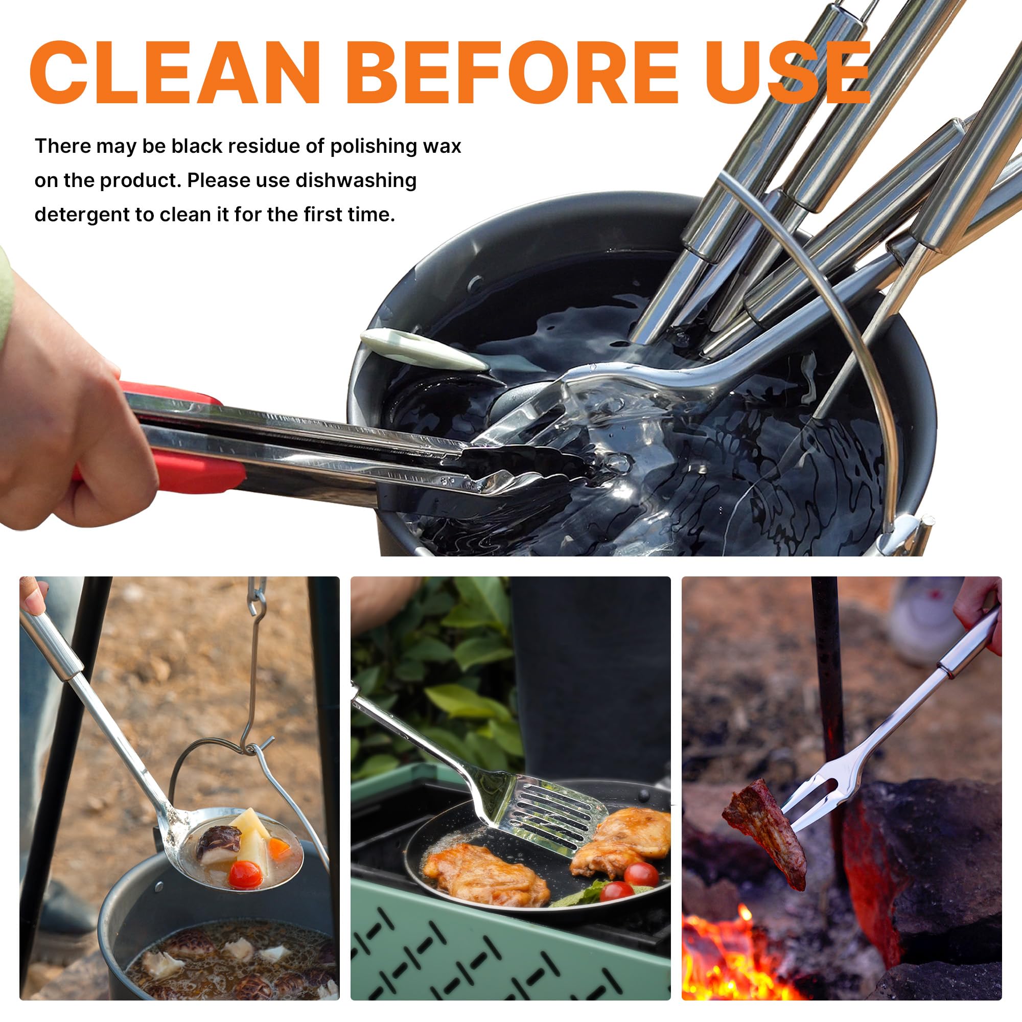 Camping Cooking Utensils Set C - Camping Cooking Utensil Bag ulasan dan harga