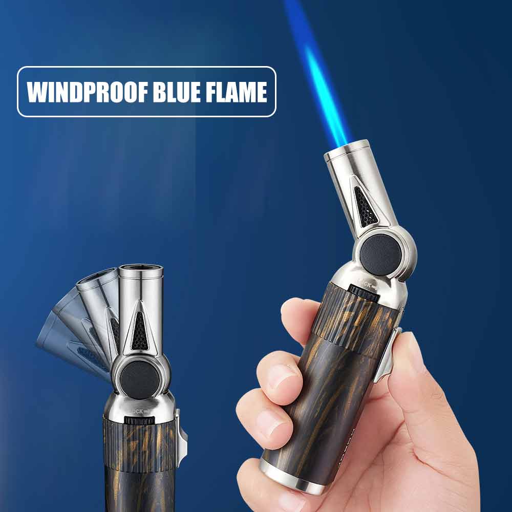 Folding Gun Lighter One Key Lo - Camping Cooking Torch ulasan dan harga