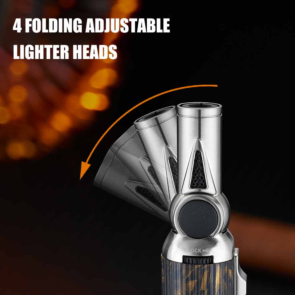 Folding Gun Lighter One Key Lo - Camping Cooking Torch ulasan dan harga