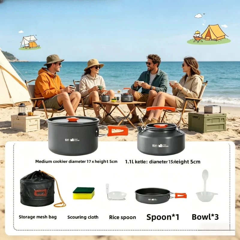Camping Cookware Set Outdoor P - Camping Cooking All In One ulasan dan harga
