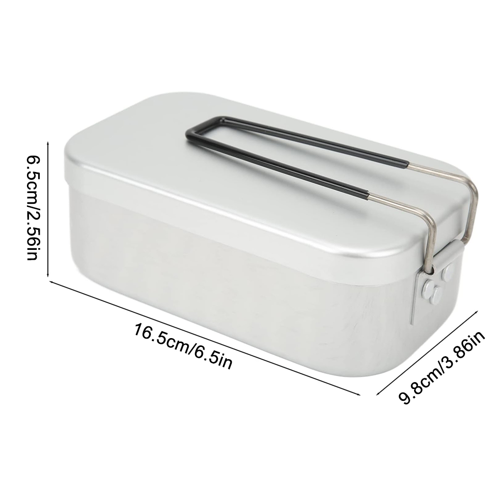 800ML Aluminum Lunch Boxes Out - Camping Cooking Box Set ulasan dan harga