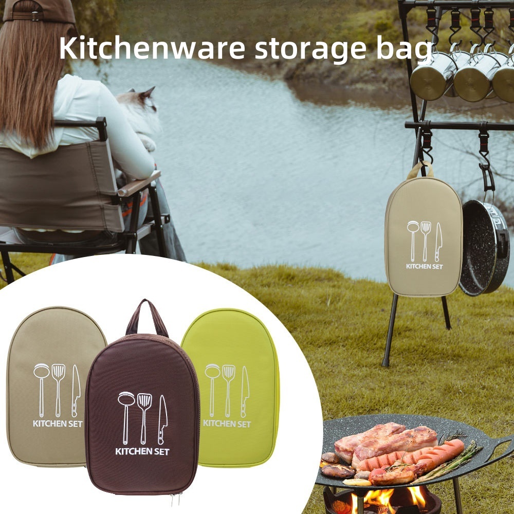 Outdoor Cooking Bag Camping Ut - Camping Cooking Utensil Organizer ulasan dan harga