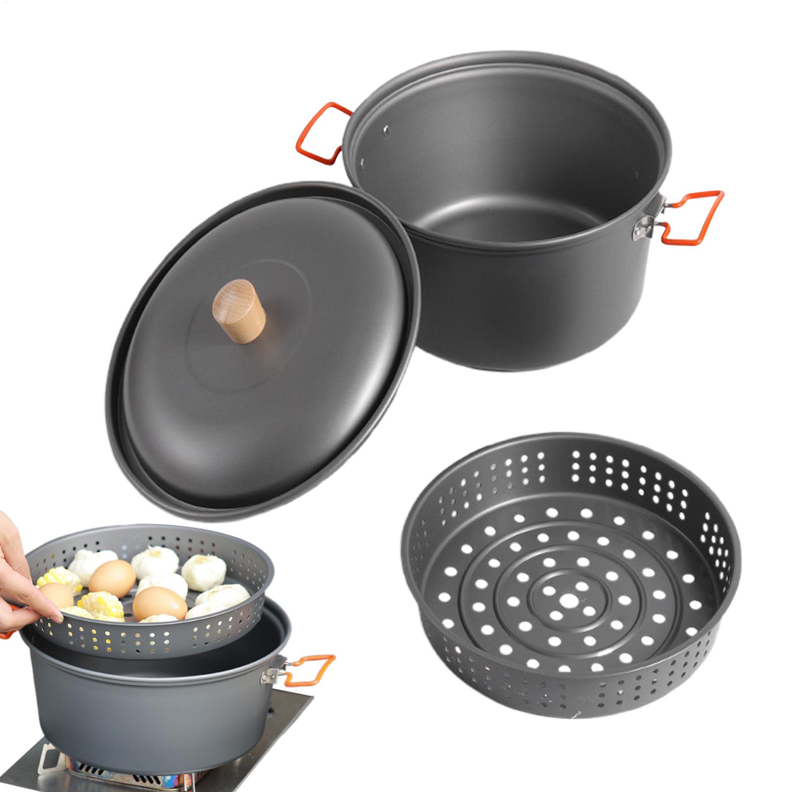 7.5L Portable Camping Steamer  - Camping Cooking Set With Kettle ulasan dan harga