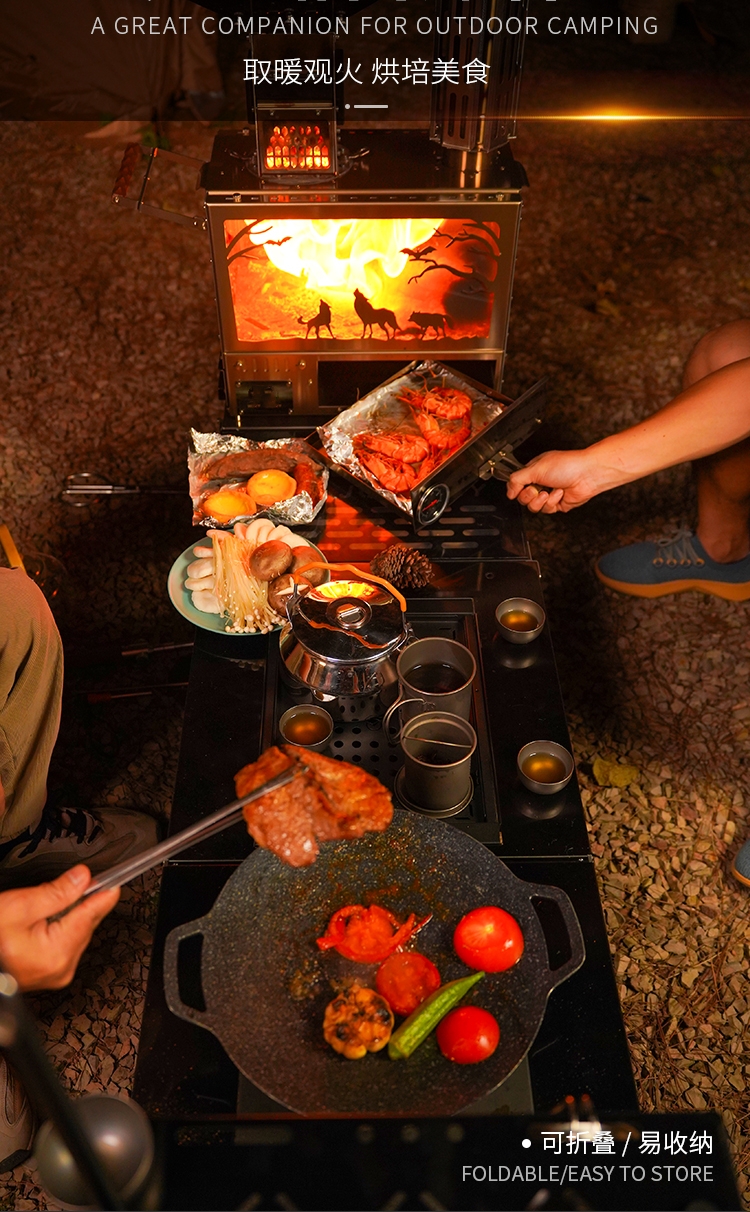 All-In-One Outdoor Stainless S - Camping Cooking All In One ulasan dan harga