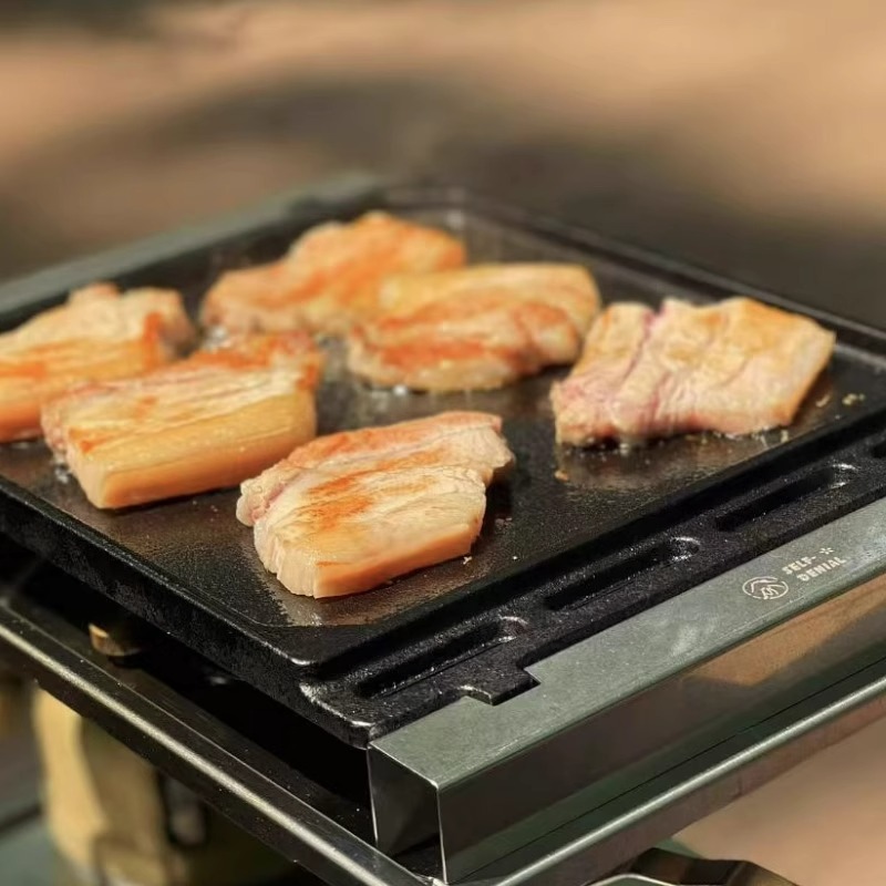 Outdoor Barbecue Grill Plate f - Camping Cooking Plate ulasan dan harga