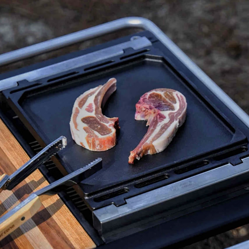 Outdoor Barbecue Grill Plate f - Camping Cooking Plate ulasan dan harga