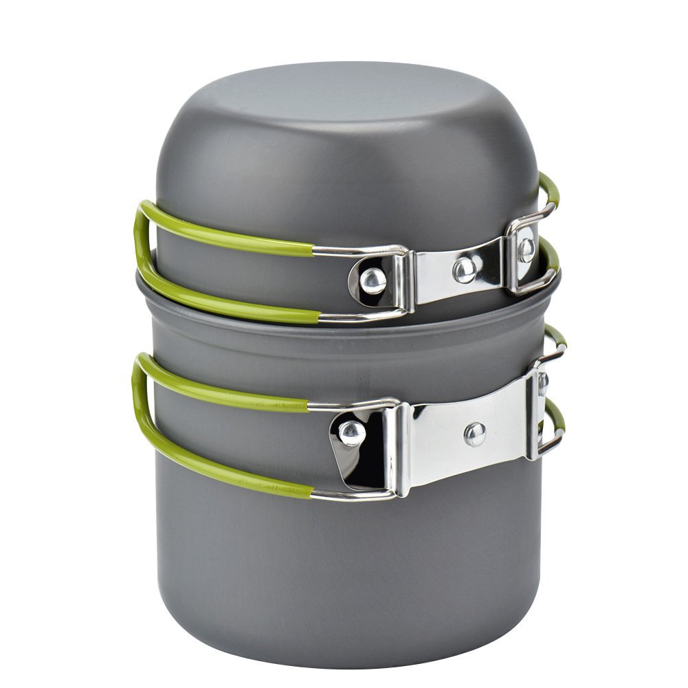 Camping Cookware Kit with Stov - Camping Cooking Box Set ulasan dan harga
