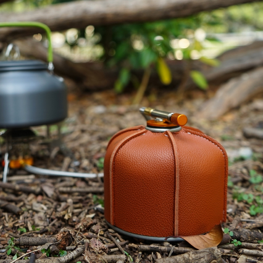 1 pc Camping Flat Gas Tank Lea - Camping Cooking Equipment Gas ulasan dan harga