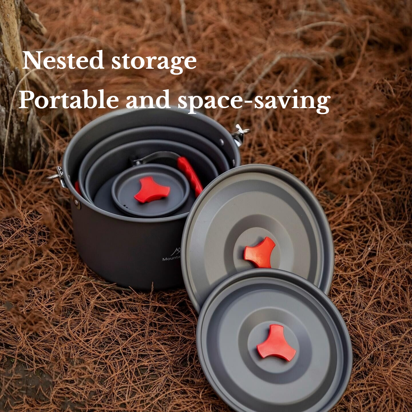MOUNTAINHIKER Camping Cookware - Camping Cooking Set With Kettle ulasan dan harga