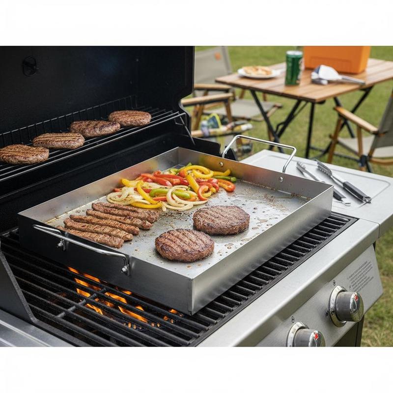Free Shipping-Rectangular Flat - Camping Cooking Plate ulasan dan harga