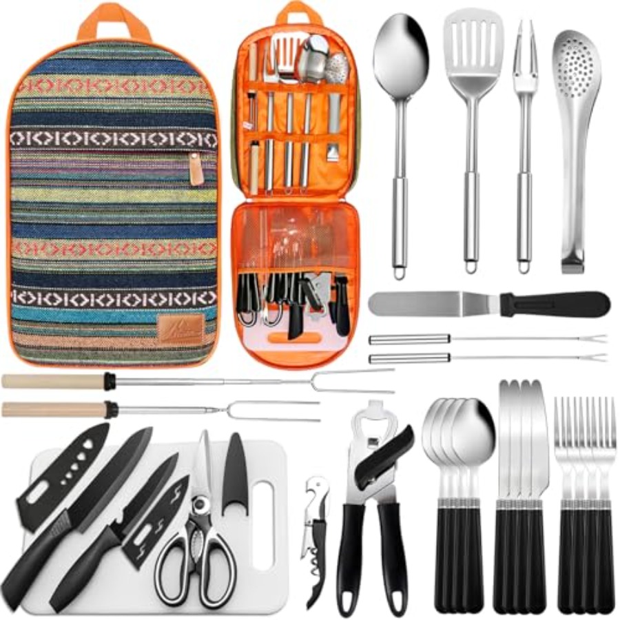 Portable Camping Kitchen Utens - Camping Cooking Utensil Organizer ulasan dan harga