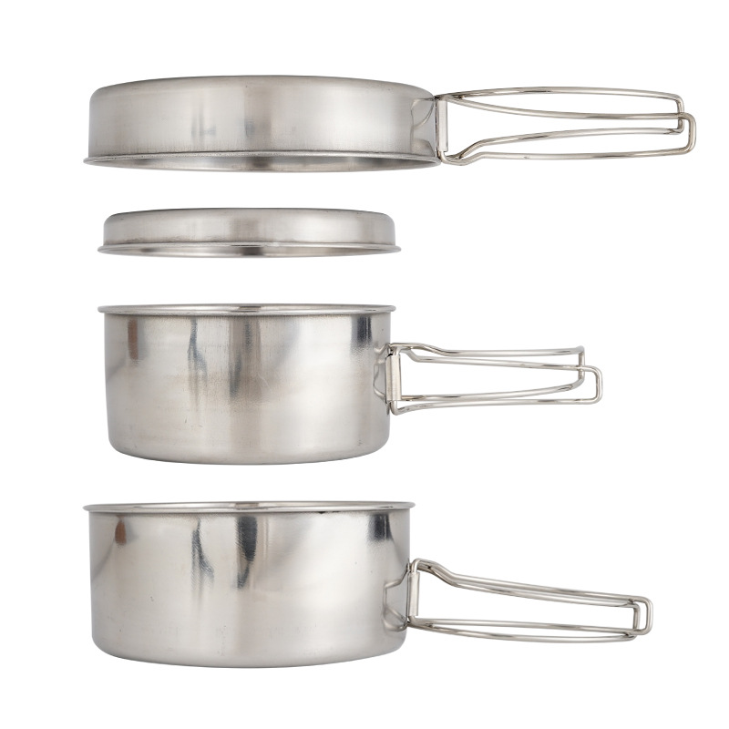 CLS 4-Piece Stainless Steel Ca - Camping Cooking All In One ulasan dan harga