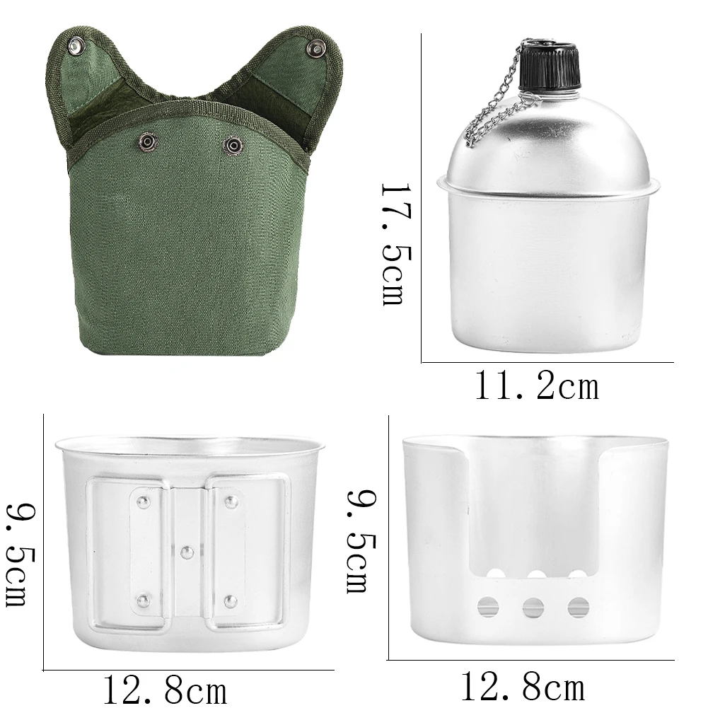 Military Canteen Kettle Campin - Camping Cooking Set With Kettle ulasan dan harga