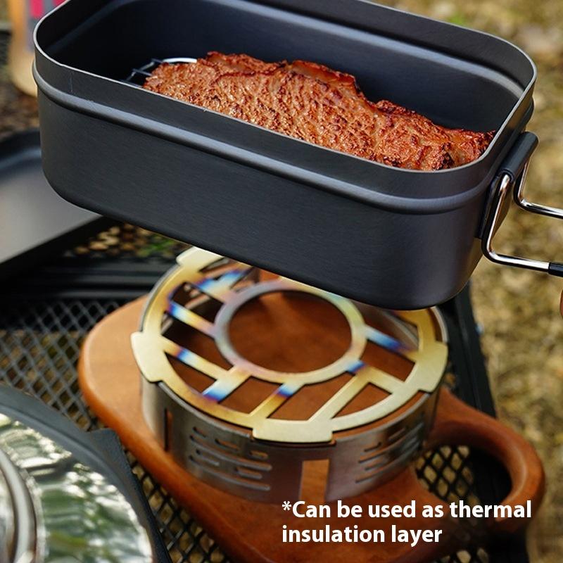 Outdoor Stove Windshield Porta - Camping Cooking Ring ulasan dan harga