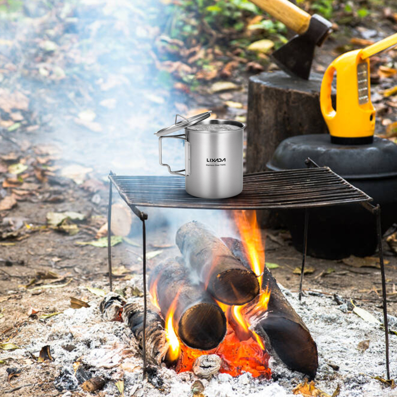 Lixada 750ml Cup Outdoor Stain - Camping Cooking Utensil Bag ulasan dan harga