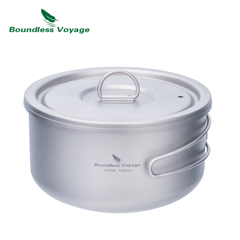 Boundless Voyage Titanium Camp - Camping Cooking Pan ulasan dan harga