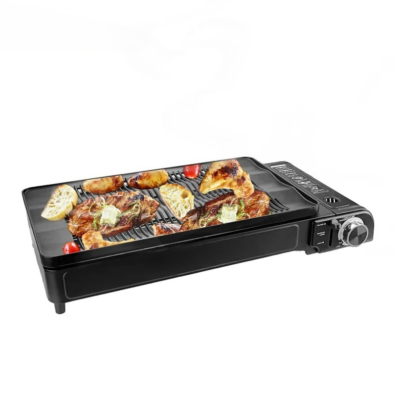 Outdoor Stainless Steel Grill  - Camping Cooking Gas Stove Portable Tool ulasan dan harga