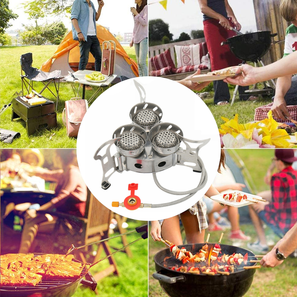 11000W High Power Windproof Ou - Camping Cooking Gas Stove Portable Tool ulasan dan harga