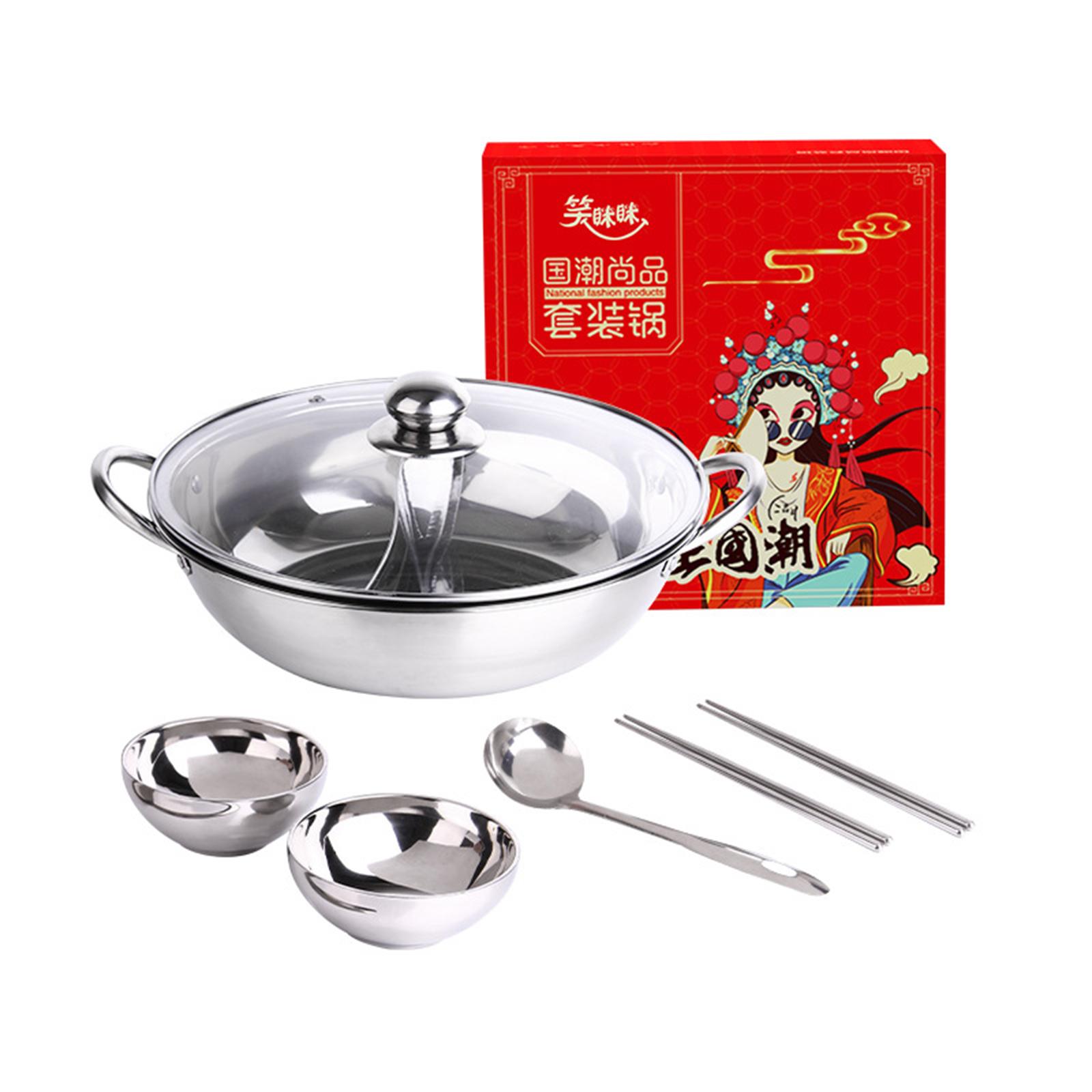 Hot Pot Pan Cooker with Glass  - Camping Cooking Pan ulasan dan harga