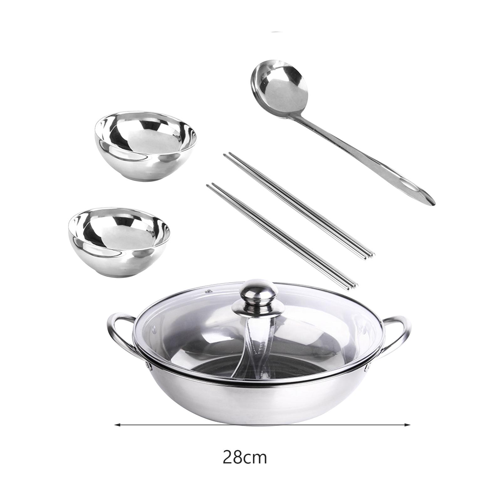 Hot Pot Pan Cooker with Glass  - Camping Cooking Pan ulasan dan harga
