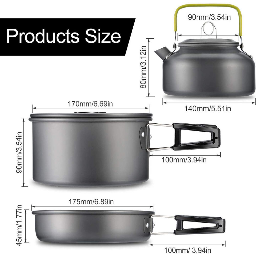 Outdoor camping cookware set m - Camping Cooking Pan ulasan dan harga