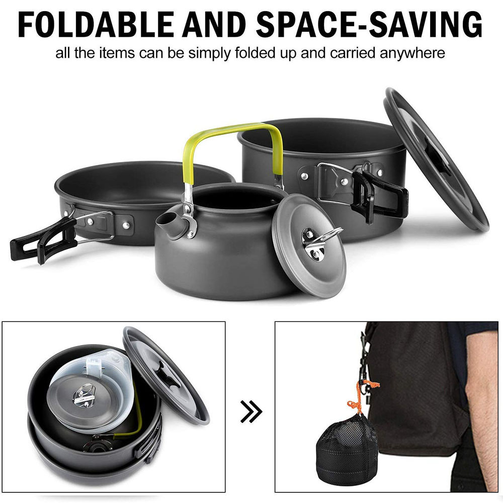 Outdoor camping cookware set m - Camping Cooking Pan ulasan dan harga