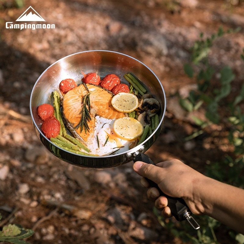CAMPINGMOON CC-23 camping thre - Camping Cooking Pan ulasan dan harga