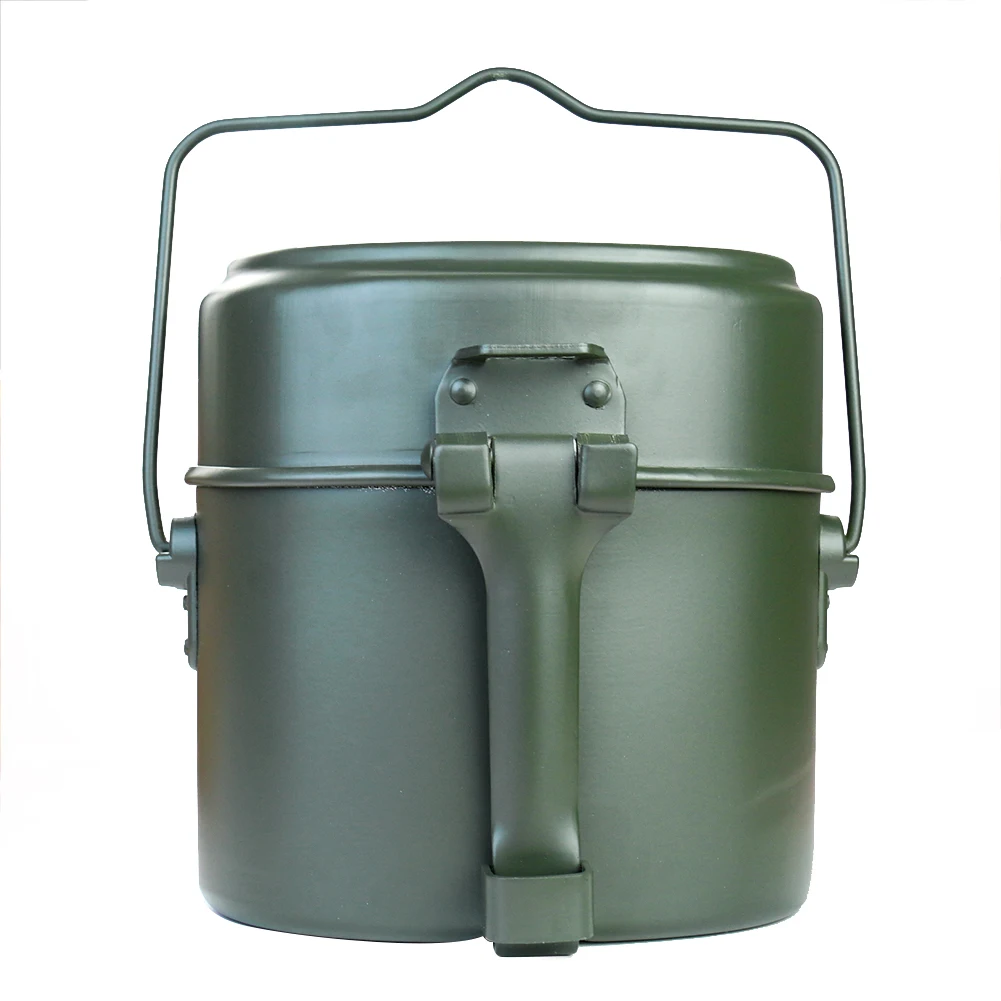 Portable Alloy Pot and Bowl Lu - Camping Cooking Box Set ulasan dan harga