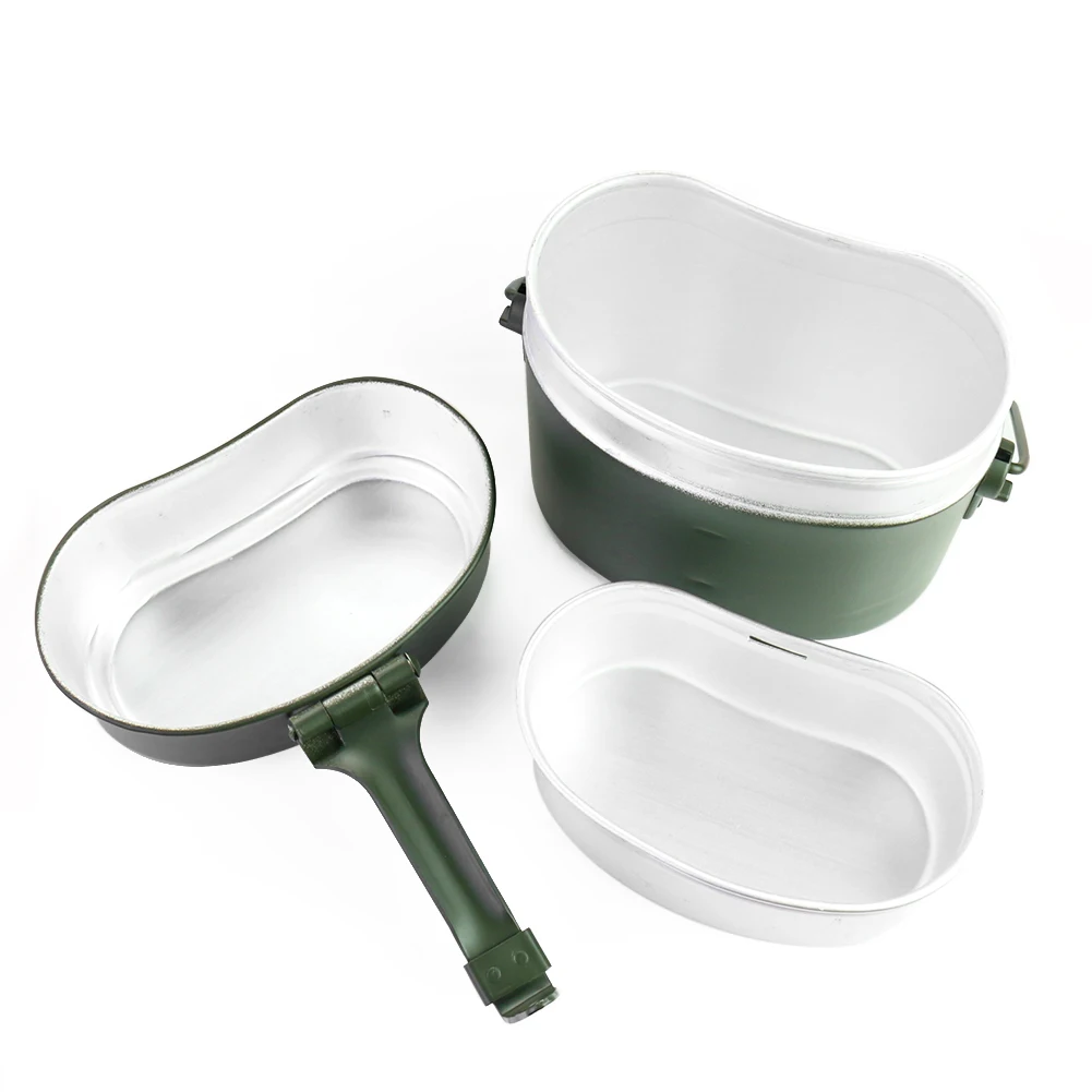Portable Alloy Pot and Bowl Lu - Camping Cooking Box Set ulasan dan harga