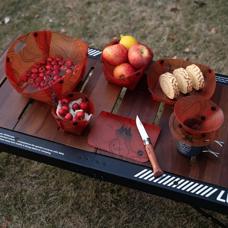 Foldable Camping Tableware Por - Camping Cooking Plate ulasan dan harga